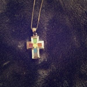 Vintage cross necklace
